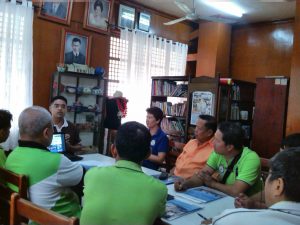 RHTU staff discusses the Proxy Means Test topic to the presidents of Liga ng mga Baranagay of Nueva Vizcaya on June 13, 2014 at Bayombong, Nueva Vizcaya.