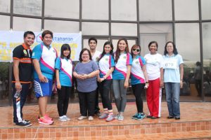 Converged Efforts! Dir. Tapispisan extends her appreciation to the participants for coming to the momentous event. (RD Tapispisan with ARD Delia S. Sto. Tomas and PSU Head Lucy Alan and the Hataw Dancers from DOH.) 