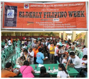 Senior citizens in Tuguegarao City lined up for free medical/health  services provided to them during the Elderly Week Celebration