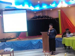 OIC Regional Director Ponciana P. Condoy acknowledges CSOs contribution in the implementation of the DWSD's programs and services.