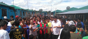 DSWD FO02 OIC Regional Director Ching Condoy ( center, in red vest) lead the inauguration ceremony with the municipal officials of Lal-lo, Cagayan.